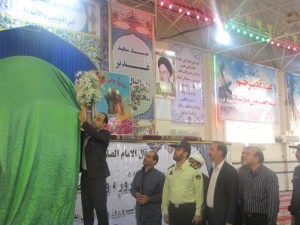 رونمایی از درب حرم مطهر عسکرین در شهرستان کارون