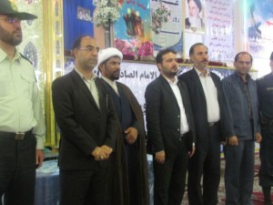 رونمایی از درب حرم مطهر عسکرین در شهرستان کارون