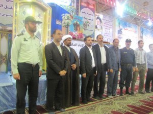 رونمایی از درب حرم مطهر عسکرین در شهرستان کارون