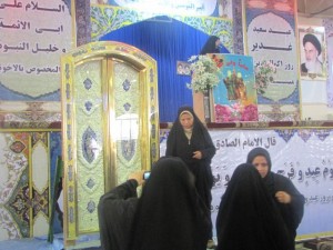 رونمایی از درب حرم مطهر عسکرین در شهرستان کارون