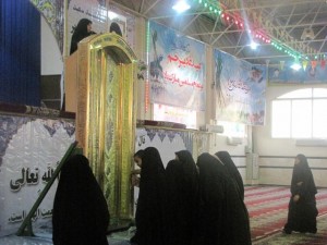 رونمایی از درب حرم مطهر عسکرین در شهرستان کارون