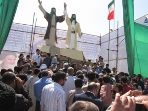 جشن افتتاح یادمان واقعه غدیر در شهرستان کارون+تصویر