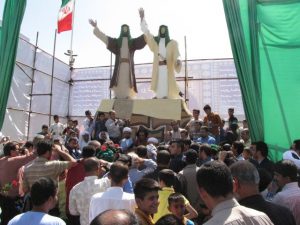 جشن افتتاح یادمان واقعه غدیر در شهرستان کارون+تصویر