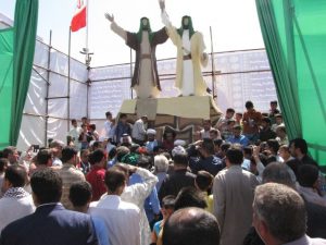 جشن افتتاح یادمان واقعه غدیر در شهرستان کارون+تصویر