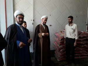 بازدید امام جمعه و شهردار از ذبح اطعام 14000 نفری