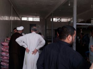 بازدید امام جمعه و شهردار از ذبح اطعام 14000 نفری