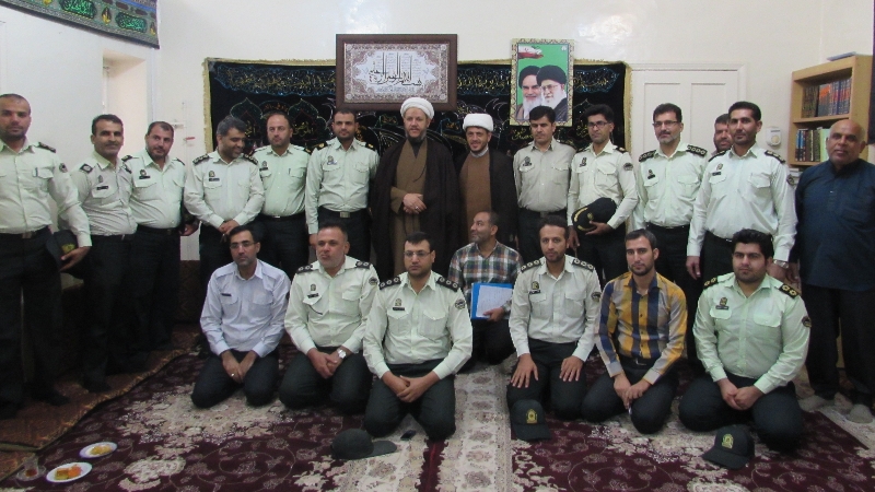 دیدار کارکنان نیروی انتظامی شهرستان کارون با امام جمعه