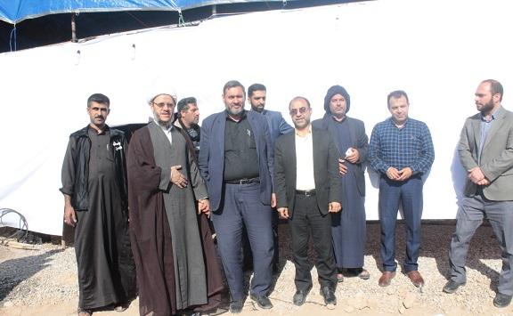 بازدید امام جمعه کارون از مواکب این شهرستان در مرز چزابه