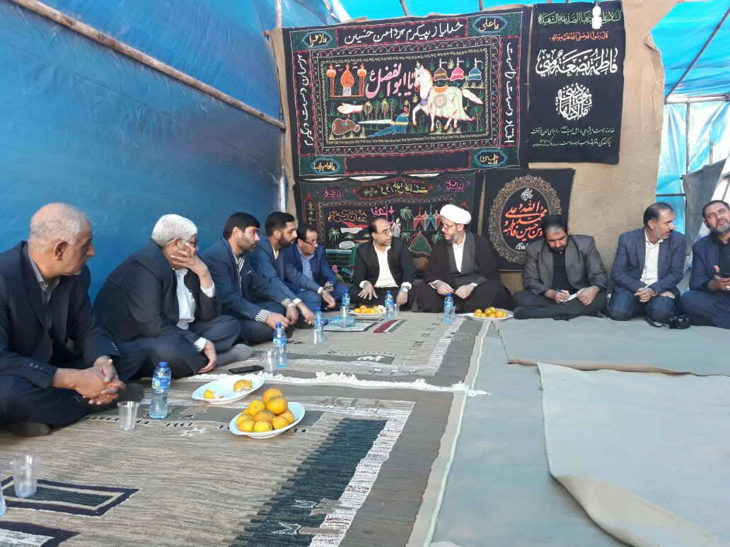 بازدید امام جمعه کارون از موکب این شهرستان در مرز چزابه