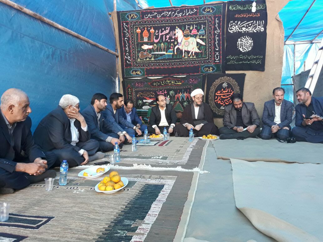 بازدید امام جمعه کارون از موکب این شهرستان در مرز چزابه