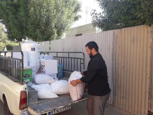 کمک های اهدایی دفتر امام جمعه کارون به مواکب چذابه ارسال شد