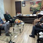 دیدار امام جمعه کارون با سردار خادم الشهدا