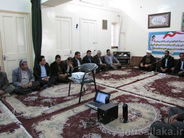 دیدار کارکنان امور آب و فاضلاب روستایی شهرستان کارون با امام جمعه
