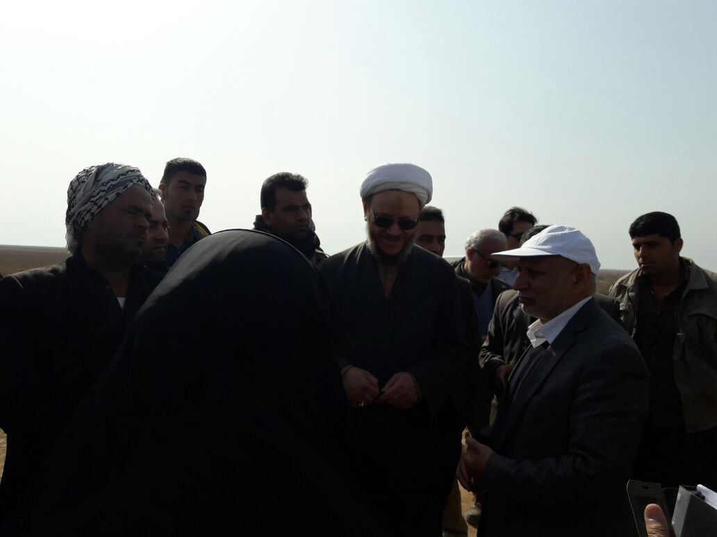 بازدید امام جمعه کارون ازکانون ریزگردها در شهرستان کارون