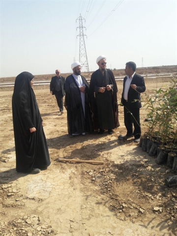 بازدید امام جمعه کارون ازکانون ریزگردها در شهرستان کارون