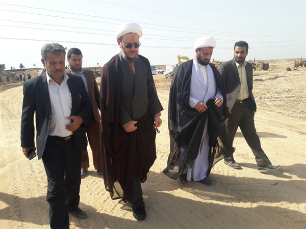 بازدید امام جمعه کارون ازکانون ریزگردها در شهرستان کارون
