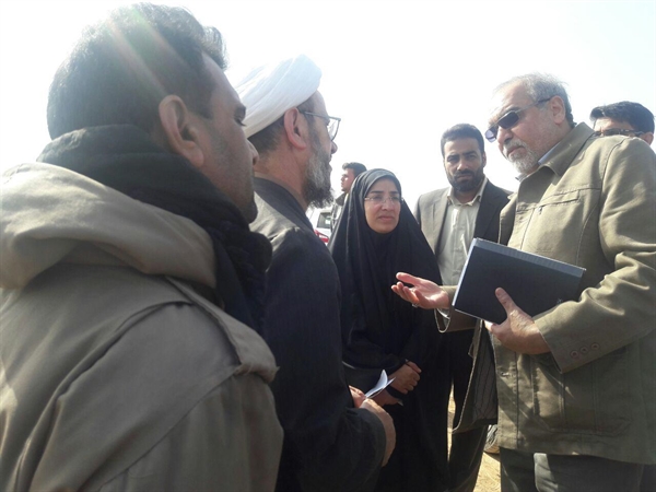 بازدید امام جمعه کارون ازکانون ریزگردها در شهرستان کارون