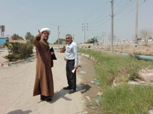 گزارش تصویری/بازدید امام جمعه کارون از مصلی