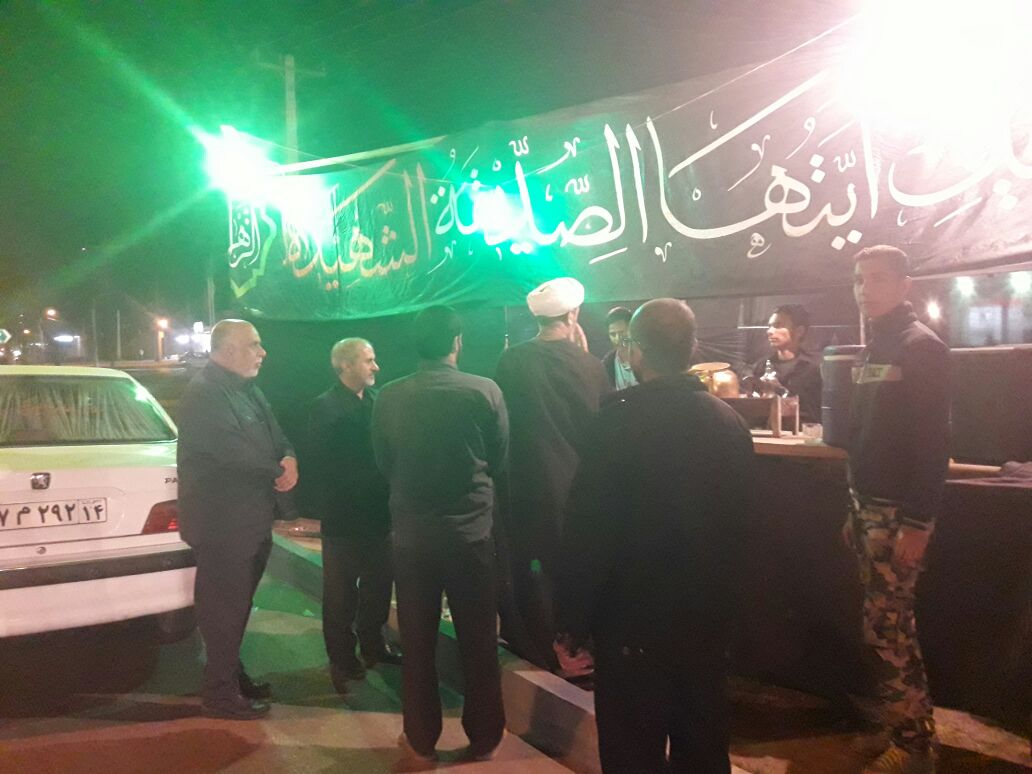 بازدید امام جمعه کارون از ایستگاه های صلواتی ایام فاطمیه