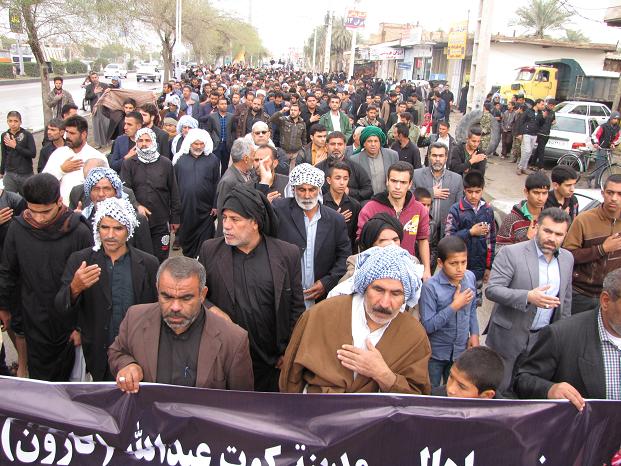 تجمع بزرگ فاطمیون در شهرستان کارون