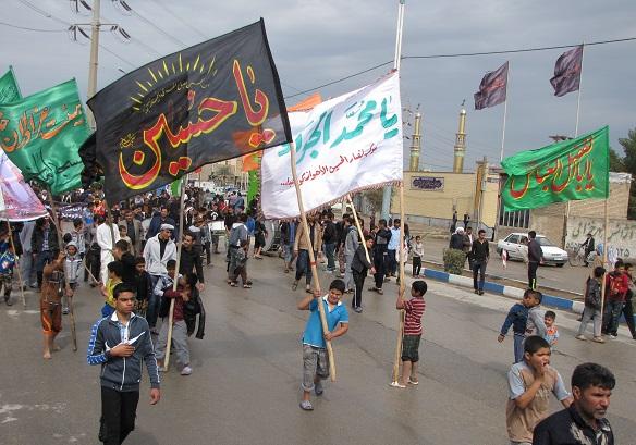 تجمع بزرگ فاطمیون در شهرستان کارون