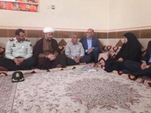 دیدار امام جمعه شهرستان کارون و مسئولان با جانبازان این شهرستان