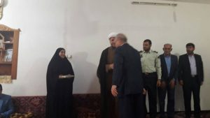 دیدار امام جمعه شهرستان کارون و مسئولان با جانبازان این شهرستان
