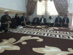 دیدار امام جمعه شهرستان کارون و مسئولان با جانبازان این شهرستان
