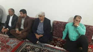 دیدار امام جمعه شهرستان کارون و مسئولان با جانبازان این شهرستان