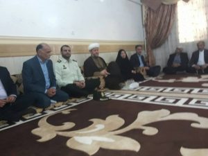دیدار امام جمعه شهرستان کارون و مسئولان با جانبازان این شهرستان