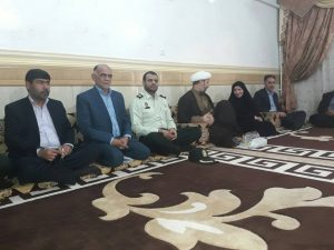 دیدار امام جمعه شهرستان کارون و مسئولان با جانبازان این شهرستان