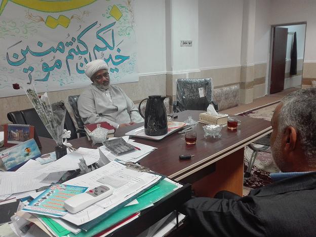 جلسه مسئول ستاد نماز جمعه با مدیر حوزه علمیه کارون