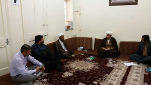 دیدار مسئولین شیرین شهر با امام جمعه کارون