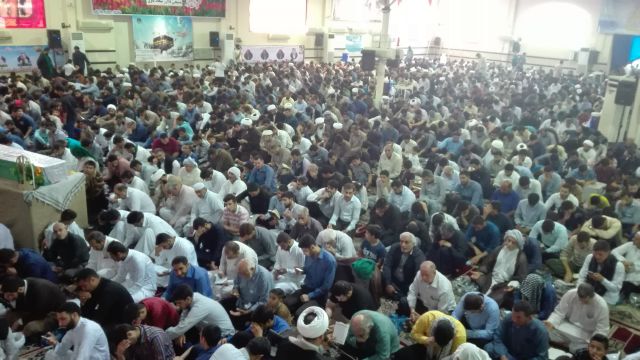 مراسم دعای عرفه در شهرستان کارون برگزار شد