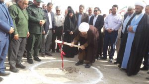مراسم کلنگ زنی و آغاز عملیات اجرایی مدرسه حکیم فارابی روستای خضیریات