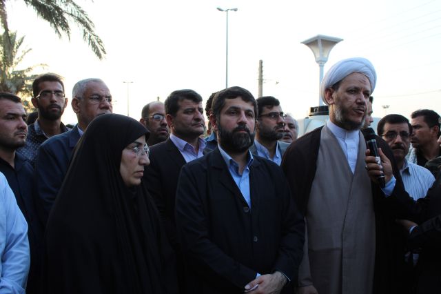 تشییع پیکر شهید مدافع حرم سجاد باوی در شهرستان کارون