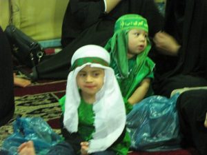 مراسم شیرخوارگان حسینی در مصلای کارن برگزار شد + تصاویر