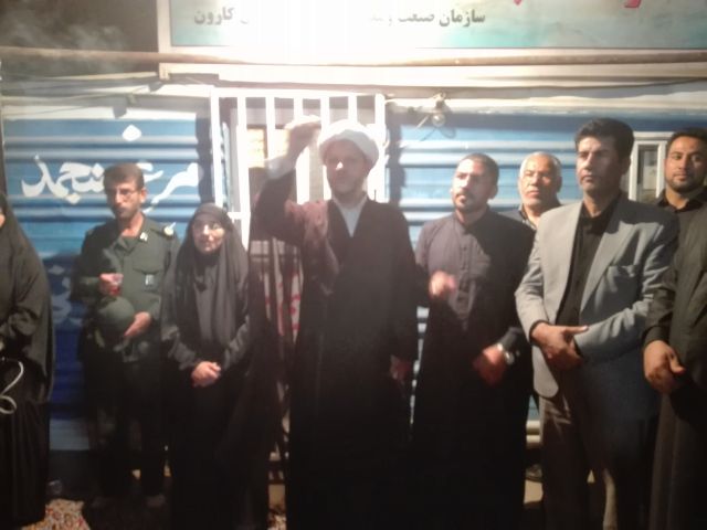 گزارش تصویری/بازدید امام جمعه کارون و مسئولین از مواکب شهرستان