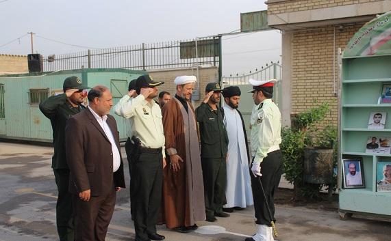صبحگاه مشترک نیروهای انتظامی و نظامی شهرستان کارون