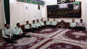 دیدار فرمانده و جمعی از پرسنل نیروی انتظامی شهرستان با امام جمعه کارون