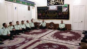 دیدار فرمانده و جمعی از پرسنل نیروی انتظامی شهرستان با امام جمعه کارون