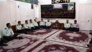 دیدار فرمانده و جمعی از پرسنل نیروی انتظامی شهرستان با امام جمعه کارون