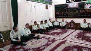 دیدار فرمانده و جمعی از پرسنل نیروی انتظامی شهرستان با امام جمعه کارون