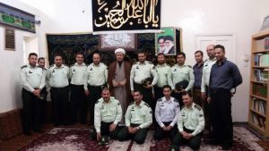 دیدار فرمانده و جمعی از پرسنل نیروی انتظامی شهرستان با امام جمعه کارون