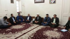 دیدار اعضای شورای اسلامی بخش مرکزی و بخش سویسه کارون با امام جمعه