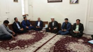 دیدار اعضای شورای اسلامی بخش مرکزی و بخش سویسه کارون با امام جمعه