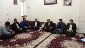 دیدار اعضای شورای اسلامی بخش مرکزی و بخش سویسه کارون با امام جمعه