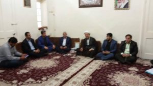 دیدار اعضای شورای اسلامی بخش مرکزی و بخش سویسه کارون با امام جمعه