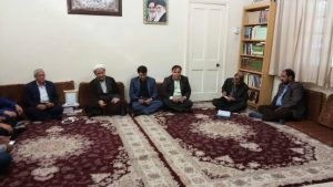 دیدار اعضای شورای اسلامی بخش مرکزی و بخش سویسه کارون با امام جمعه