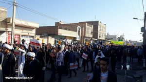گزارش تصویری/راهپیمایی ضد استکباری و حمایت از قدس در کوی علوی